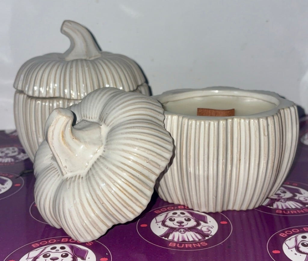 Pumpkin Wooden wick candle
